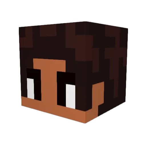 MoshiMan4982 Minecraft avatar head, 3D render