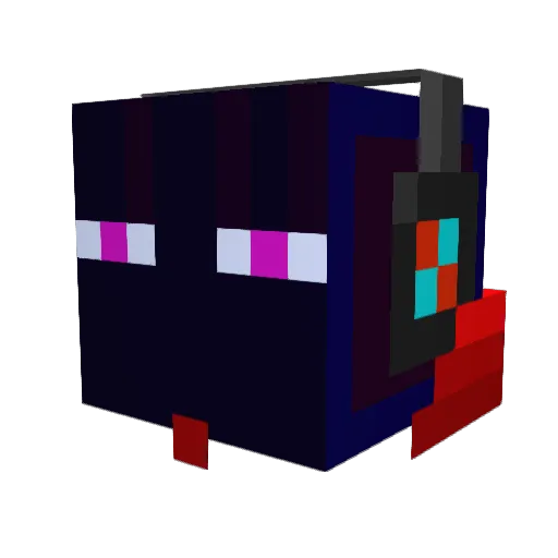 MoshiMoshi2 Minecraft avatar head, 3D render