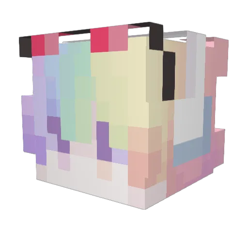 Moshiaki Minecraft avatar head, 3D render