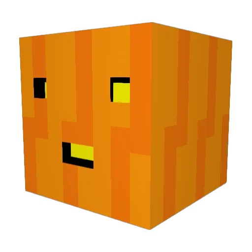 Moshoom Minecraft avatar head, 3D render