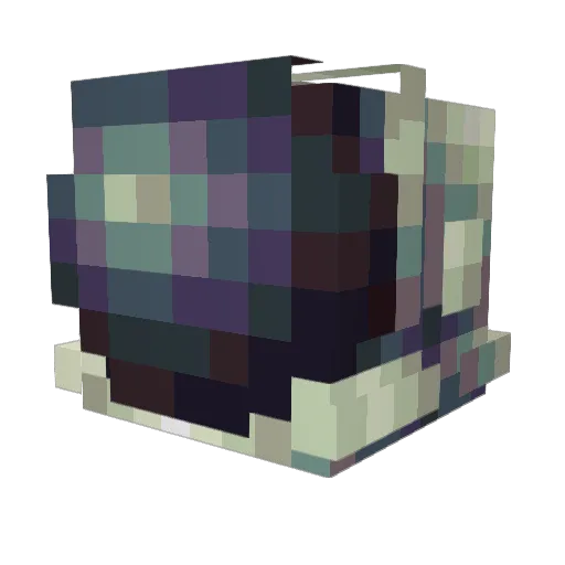 Moshwutep Minecraft avatar head, 3D render