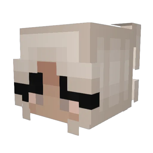 Mosiaczek Minecraft avatar head, 3D render