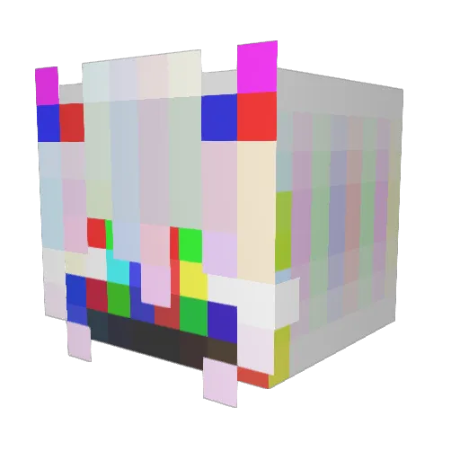 Mosinn Minecraft avatar head, 3D render