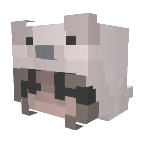 Moske5 Minecraft avatar head, 3D render