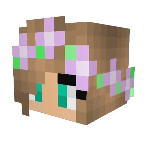 Moskito01 Minecraft avatar head, 3D render