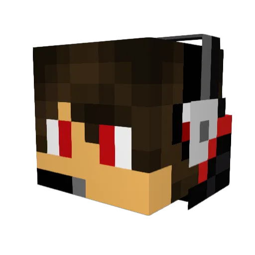 MoskovEv3 Minecraft avatar head, 3D render