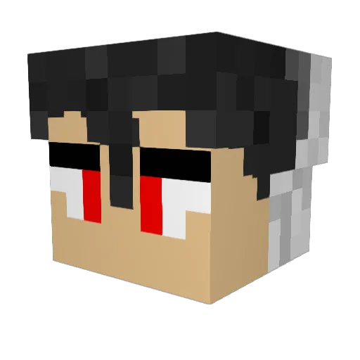 Mosorior Minecraft avatar head, 3D render