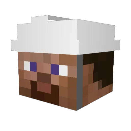 MosquitoGB Minecraft avatar head, 3D render