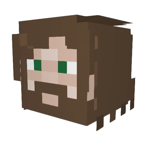 Mosquito_222 Minecraft avatar head, 3D render