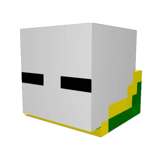 Moss2006 Minecraft avatar head, 3D render