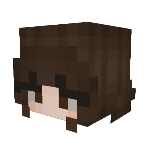 MossEnjoyee Minecraft avatar head, 3D render