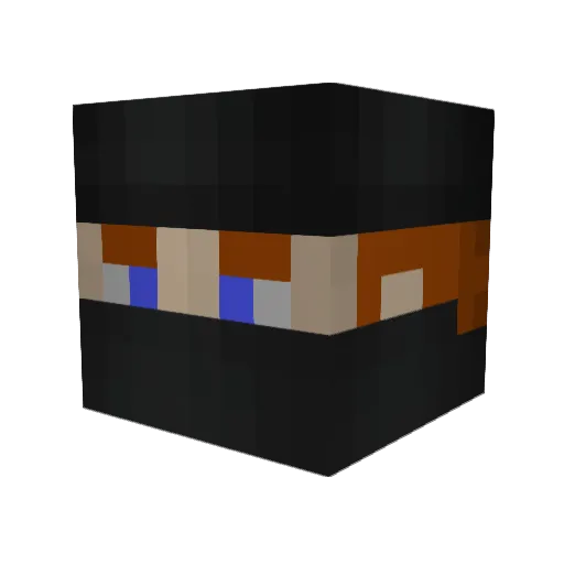 MossFoodo Minecraft avatar head, 3D render