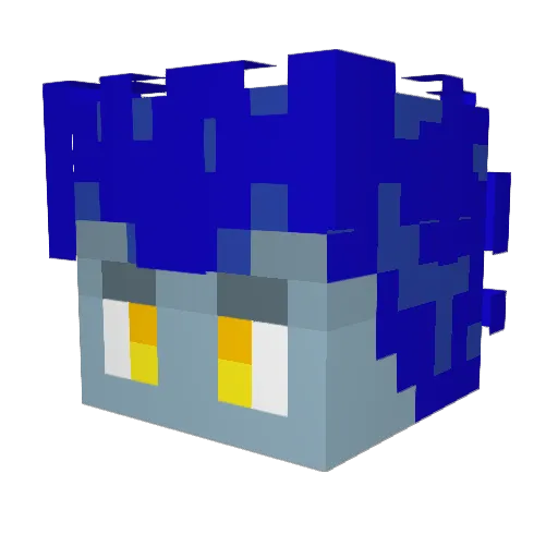 MossTheOnlyOne Minecraft avatar head, 3D render