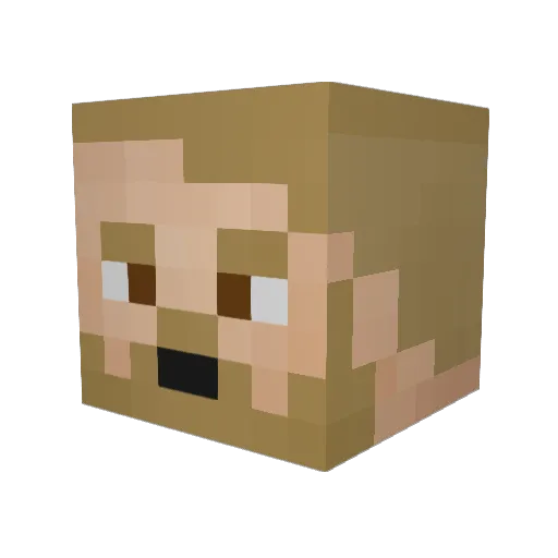 Moss_Farmer Minecraft avatar head, 3D render