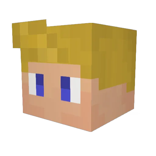 MossadHoltDich Minecraft avatar head, 3D render
