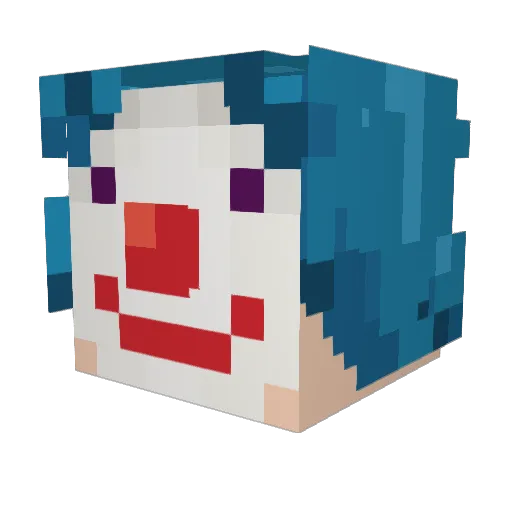 Mossamum Minecraft avatar head, 3D render