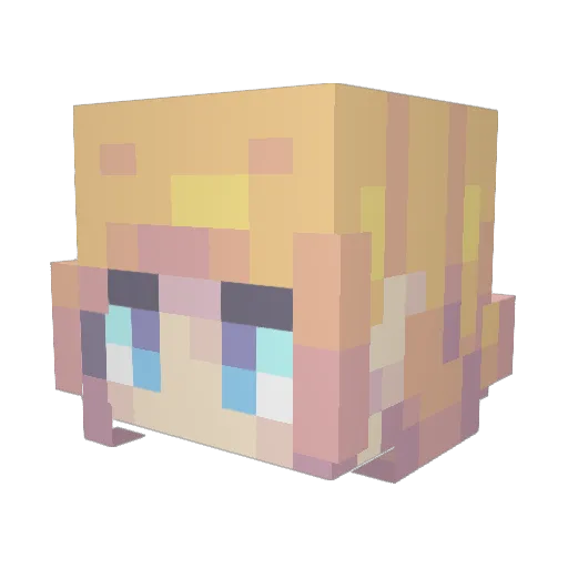 Mossandtree Minecraft avatar head, 3D render