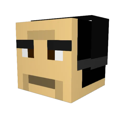 Mossback42 Minecraft avatar head, 3D render
