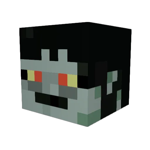 Mossenstein Minecraft avatar head, 3D render