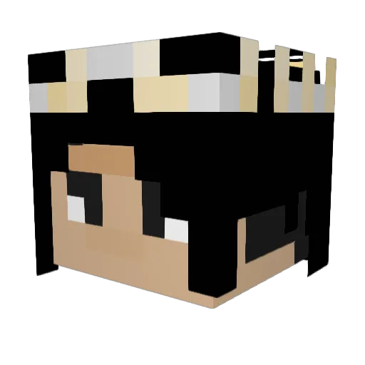 Mossletossle Minecraft avatar head, 3D render
