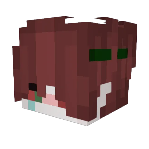Mosssssssen Minecraft avatar head, 3D render