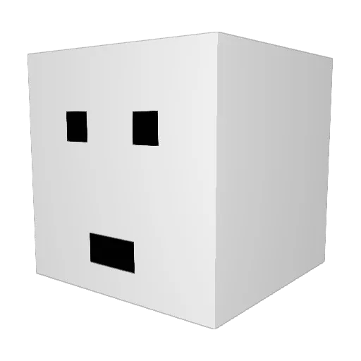 Mosstric Minecraft avatar head, 3D render
