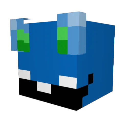 MossyFermento Minecraft avatar head, 3D render