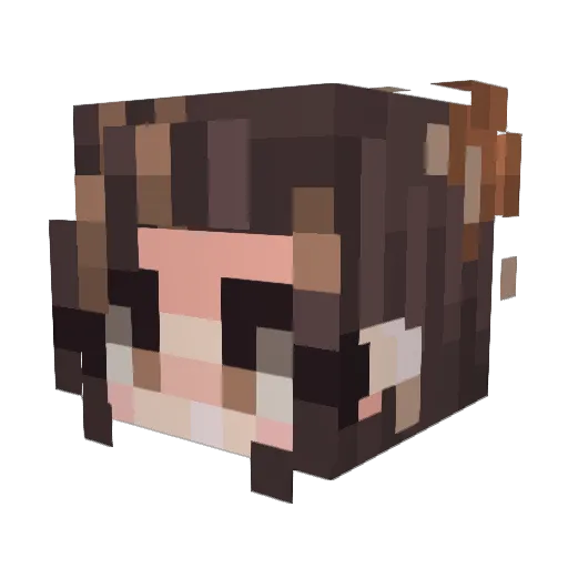 Minecraft-Avatar von MossyPretzel: Kopf als 3D-Render
