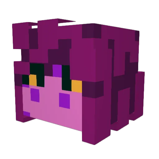 MossyRaincoat Minecraft avatar head, 3D render