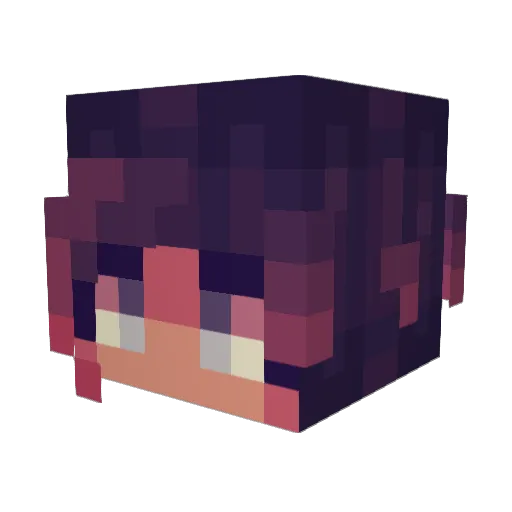 Mossy_Rwby Minecraft avatar head, 3D render