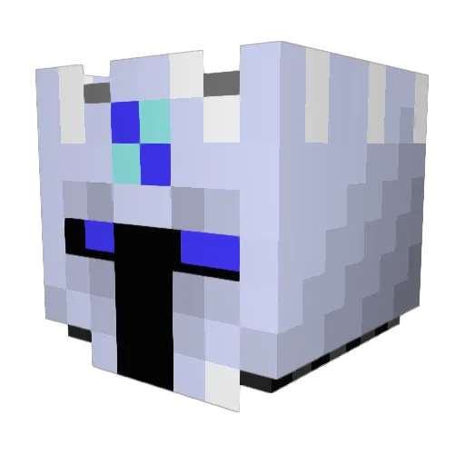 Mossygaming Minecraft avatar head, 3D render