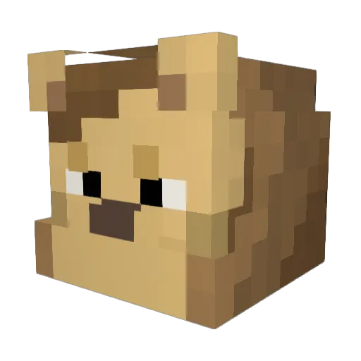 MostBrutality Minecraft avatar head, 3D render