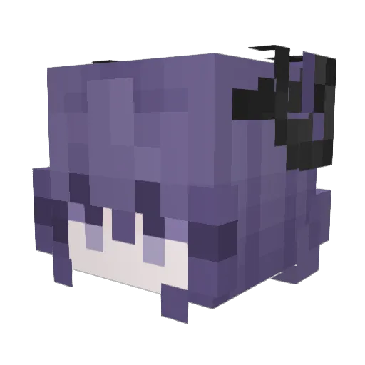 MostFortuner Minecraft avatar head, 3D render