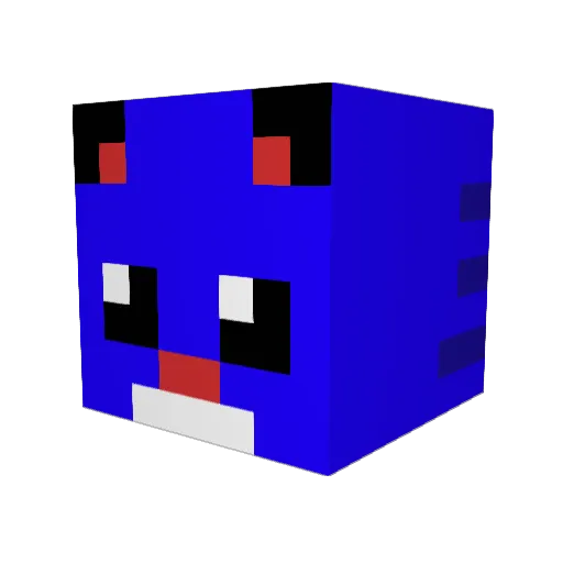 MostGodOfJelly Minecraft avatar head, 3D render