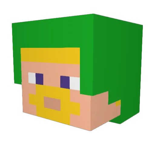 MostLikeToast Minecraft avatar head, 3D render