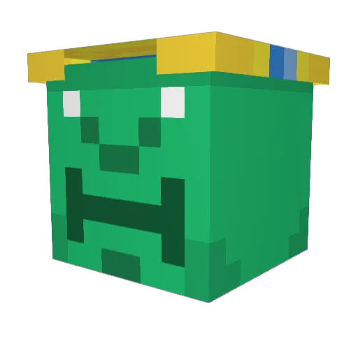 Mostchart Minecraft avatar head, 3D render