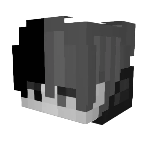 Mosthess Minecraft avatar head, 3D render