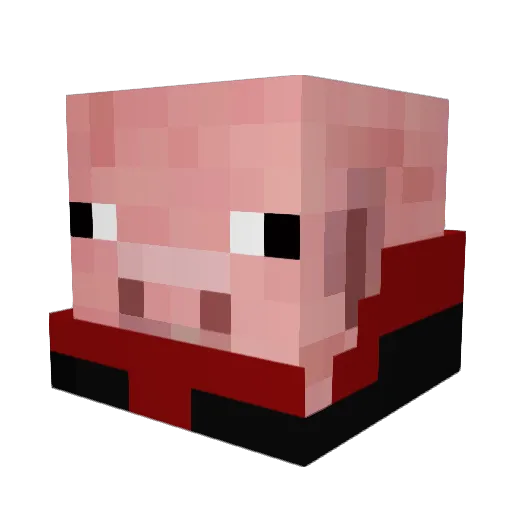 Mostkopf Minecraft avatar head, 3D render