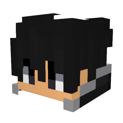 MostlySatire Minecraft avatar head, 3D render