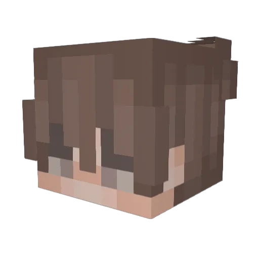 MostlyShiny Minecraft avatar head, 3D render