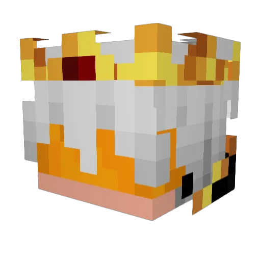 MostlyTopia Minecraft avatar head, 3D render