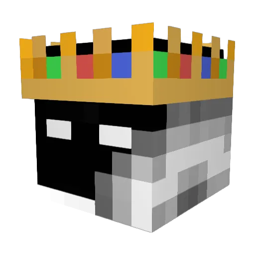 Mostradamuss Minecraft avatar head, 3D render