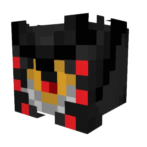MotBlue Minecraft avatar head, 3D render
