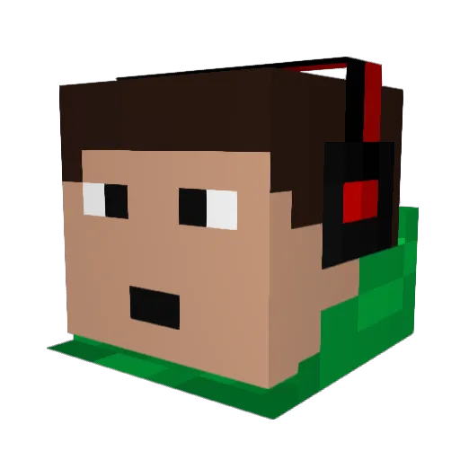 Motarded603 Minecraft avatar head, 3D render