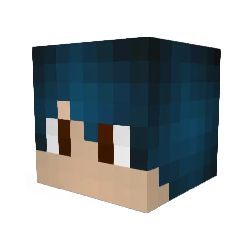 MoteHue Minecraft avatar head, 3D render
