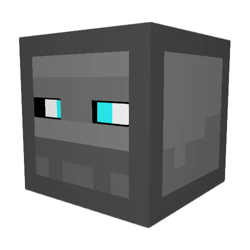 Motes_008 Minecraft avatar head, 3D render