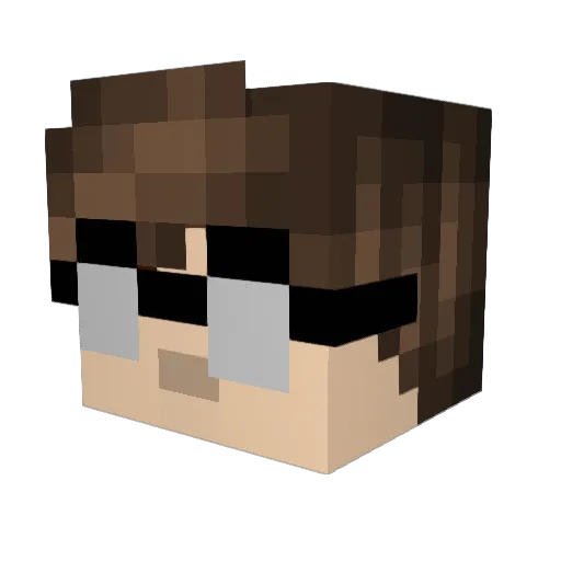 Moteuralsacien67 Minecraft avatar head, 3D render