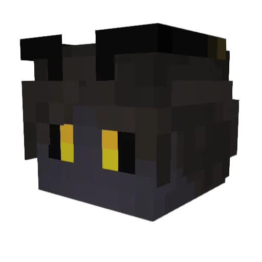 MothHawk Minecraft avatar head, 3D render
