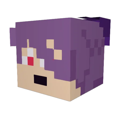 MothInferno Minecraft avatar head, 3D render