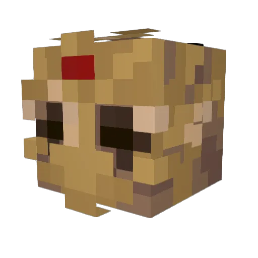MothMan____ Minecraft avatar head, 3D render